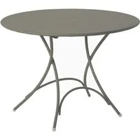 emu table pliante ronde pigalle - gris/vert
