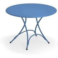 emu table pliante ronde pigalle - bleu marine