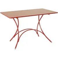emu table pliante rectangulaire pigallet - rouge
