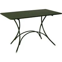 emu table pliante rectangulaire pigallet - vert foncé