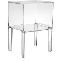 kartell table de chevet small ghost buster - verre clair