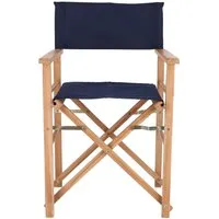 jan kurtz fauteuil metteur en scène maxx - teck - bleu - teck - bleu - teck