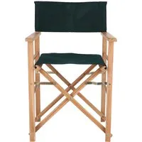 jan kurtz fauteuil metteur en scène maxx - teck - vert foncé - teck - vert foncé - teck