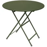 emu table pliante arc en ciel ronde - vert foncé