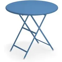 emu table pliante arc en ciel ronde - bleu marine