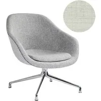 hay about a lounge chair low aal 81 - aluminium poli - remix 113 - beige