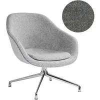 hay about a lounge chair low aal 81 - aluminium poli - remix 163 - anthracite