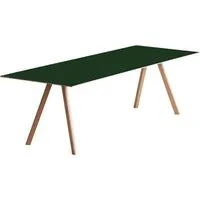 hay table de salle à manger copenhague cph30 - vert - chêne savonné - 200 x 90 cm