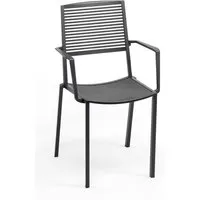 fast chaise easy - gris métallique