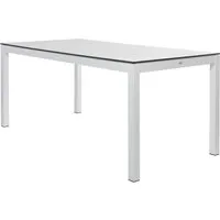 jan kurtz table quadrat - blanc - aluminium blanc - 120 x 120 cm