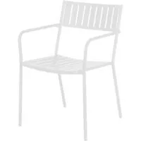 emu chaise avec accoudoirs bridge - blanc