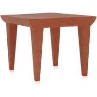 kartell table basse bubble club - rouge terre