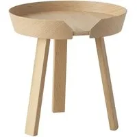 muuto table d'appoint around s - chêne