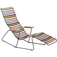 houe chaise longue click sunrocker - multicolore