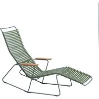 houe chaise longue click sunrocker - vert olive