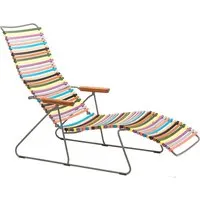 houe chaise longue click sunlounger - multicolore