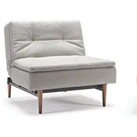 innovation living fauteuil dublexo - gris - charcoal twist - chrome