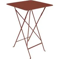 fermob table haute bistro - 20 ocre rouge
