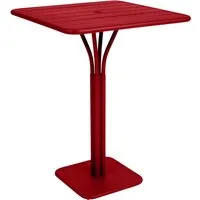 fermob table haute luxembourg - 67 rouge coquelicot