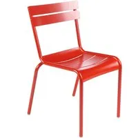 fermob chaise luxembourg - 67 rouge coquelicot