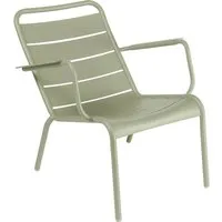fermob chaise basse luxembourg - 65 vert tilleul