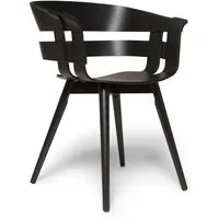 design house stockholm chaise wick - noir(peint) - noir