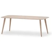 bruunmunch table basse playrectangular - chêne savonné - hauteur 32 cm