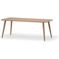 bruunmunch table basse playrectangular - chêne nature huilé - hauteur 32 cm