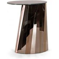 classicon table d'appoint pli - marron bronze brillant - 65 cm