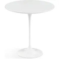 knoll international table d'appoint saarinen - blanc - stratifié blanc - ø 51 cm