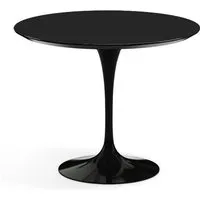 knoll international table de salle à manger saarinen - noir - stratifié noir - ø 91 cm