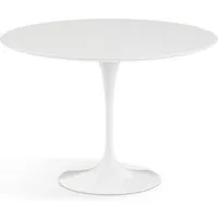 knoll international table de salle à manger saarinen - blanc - stratifié blanc - ø 107 cm