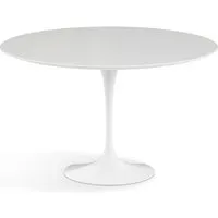 knoll international table de salle à manger saarinen - blanc - stratifié blanc - ø 120 cm