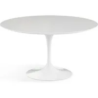 knoll international table de salle à manger saarinen - blanc - stratifié blanc - ø 137 cm