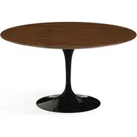 knoll international table de salle à manger saarinen - noir - placage de noyer - ø 137 cm