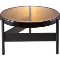 pulpo table d'appoint alwa two big - ambre - noir