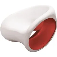 driade fauteuil à bascule mt3  - blanc/ rouge