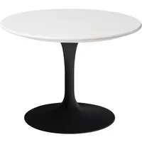 knoll international table basse d'extérieur saarinen - ronde - noir - ø 51 cm
