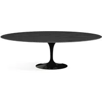 knoll international table de salle à manger saarinen - oval - noir - placage de chêne noirci - oval 244 x 137 cm
