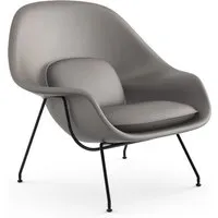 knoll international fauteuil saarinen womb  - volo flint - gris - noir - relax - remplissage fibre de polyester - standard (l/l/p 106x92x94 cm)