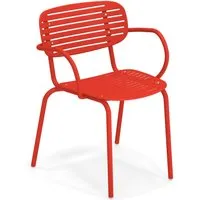 emu chaise avec accoudoirs mom  - rouge