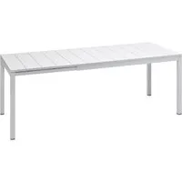 nardi table à rallonges rio dureltop - longeur 140 / 210 cm - bianco