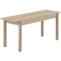 muuto banc linear wood series  - chêne - 110 cm
