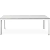 todus table à manger leuven - gris 335 - blanc - 100 x 200 cm