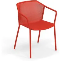 emu chaise avec accoudoirs darwin  - rouge