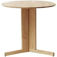 form&refine table trefoil - chêne, huilé blanc