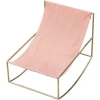 valerie_objects fauteuil à bascule - bronze, rose