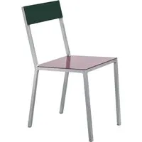 valerie_objects chaise alu - bordeaux, vert bonbon