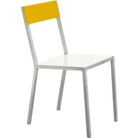valerie_objects chaise alu - blanc, jaune