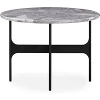wendelbo table basse ronde floema - grey emperador marmor - moyen